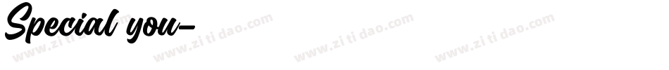 Special you字体转换